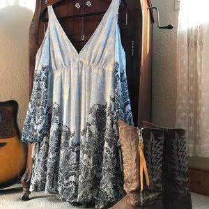 Free People boho cold shoulder dress